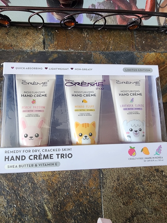 The Crème Shop Other - The Crème Shop Hand Crème Trio - Dry Skin Repair NWT